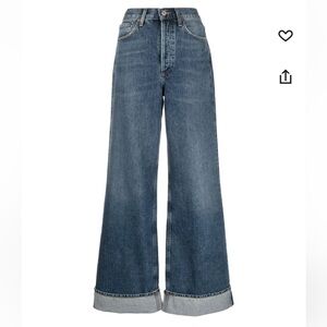 Agolde Dame Wide-leg Flare Jeans